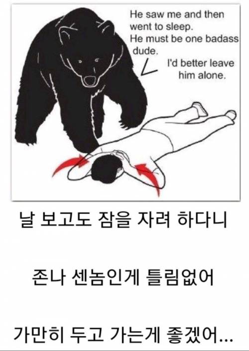 곰 앞에서 죽은 척 할때.jpg