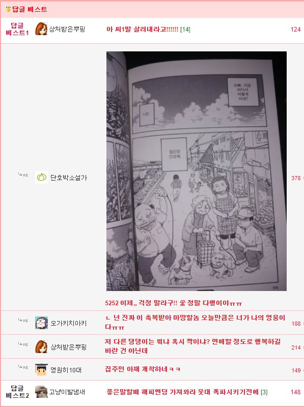 [스압] 욕쟁이 할머니가 죽어가는 강아지 주워오는.manhwa