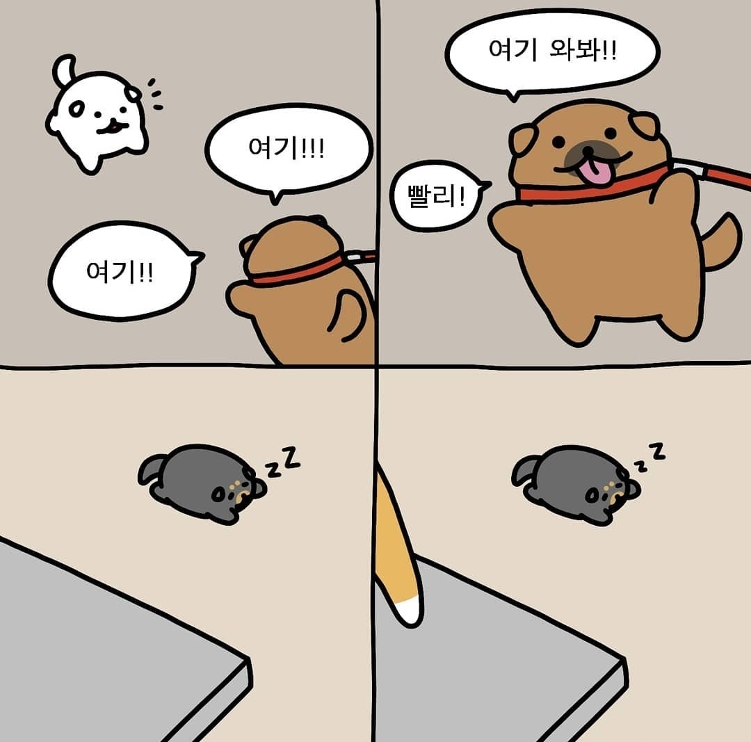 [스압] 고양이 엄마 찾아주는 강아지들.manhwa