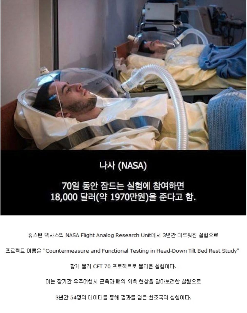 실제로 70일간 잠만 자면 2천만원 주는 알바 한 사람의 후기