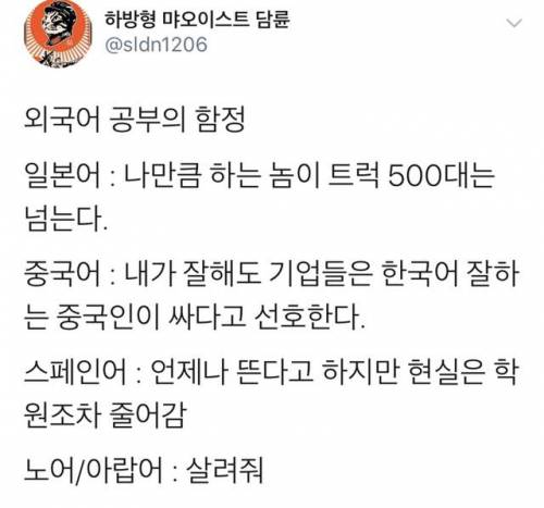 외국어 공부의 함정