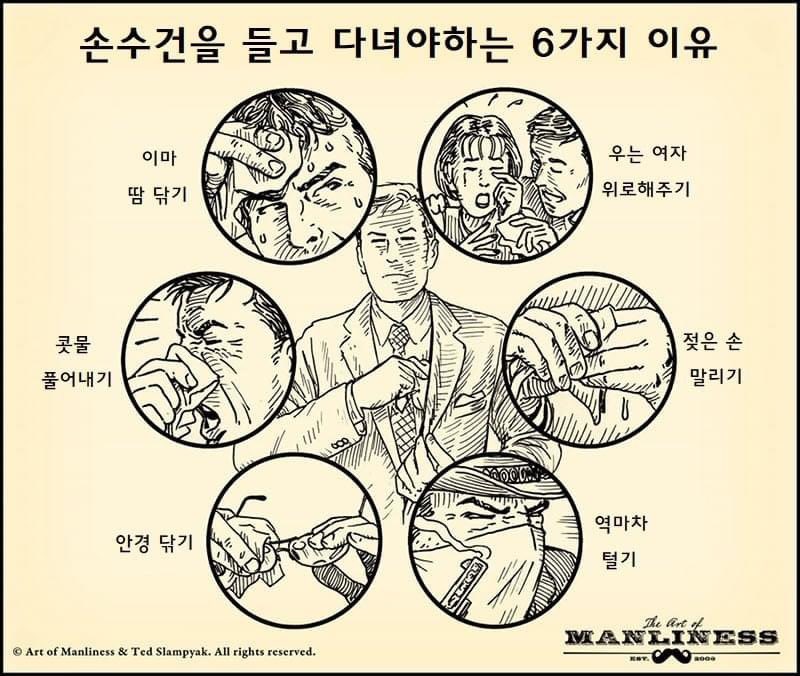 손수건을 들고 다녀야하는 이유.jpg