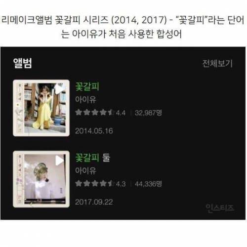 아이유가 노래로 처음 사용한 표현들