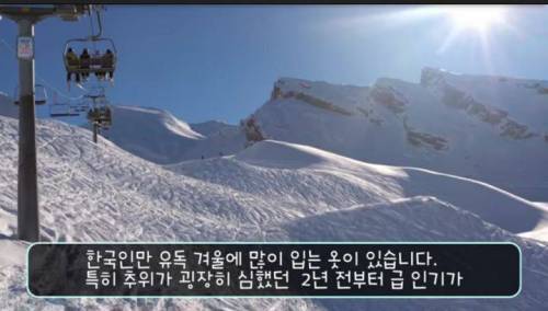 [스압] 전 세계에서 유독 "한국인만 겨울에 입는 옷"