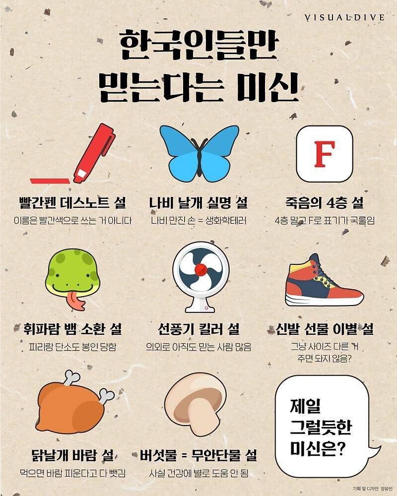 한국인들만 믿는 미신..jpg