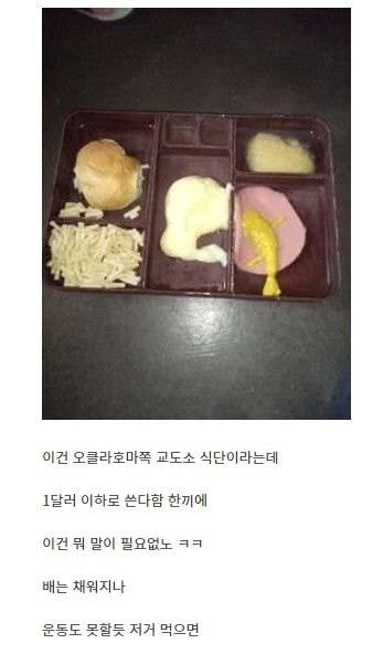 미국 교도소 식단