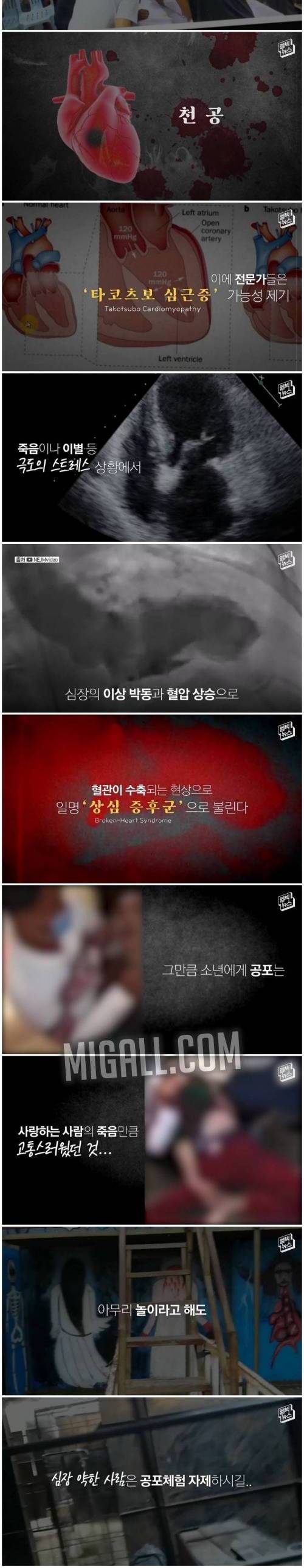 [스압] 귀신의 집 공포체험 중 심장마비로 숨진 소년