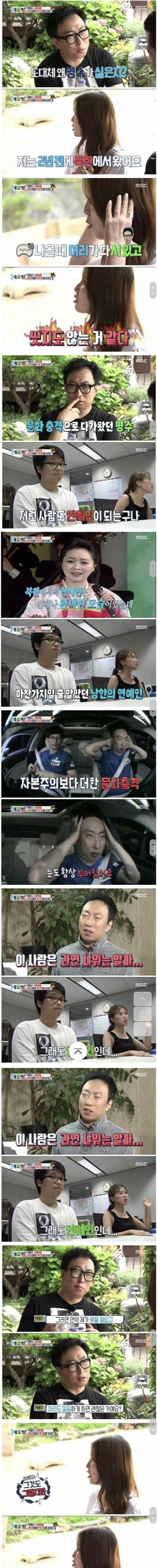 [스압] 박명수가 너무 싫었던 탈북자