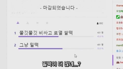 커뮤에서 항상 박빙인 투표