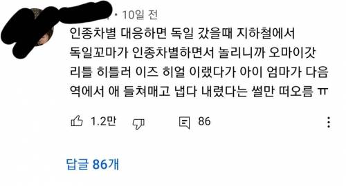 인종차별 대처 레전드