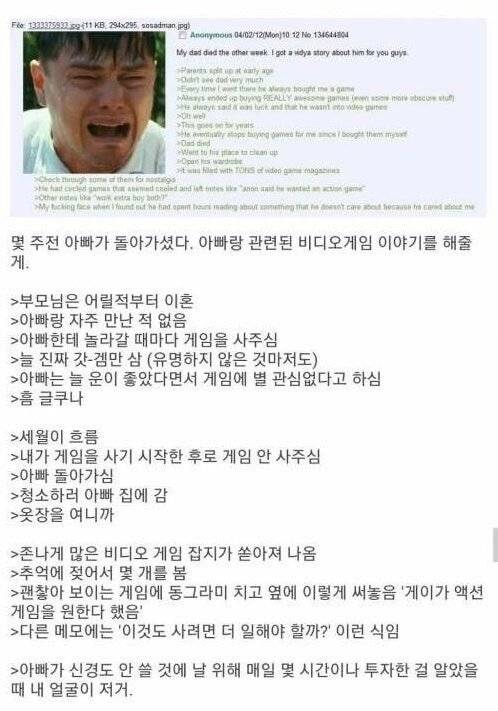 이혼하신 아버지가 돌아가셨다