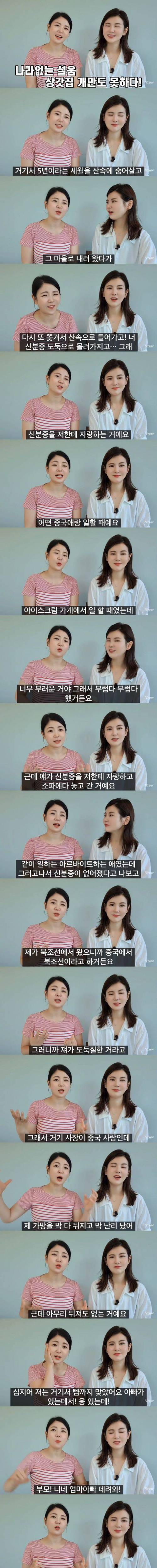 [스압] 탈북민들이 우리나라에 와서 의외로 감동받는다는 포인트.jpg