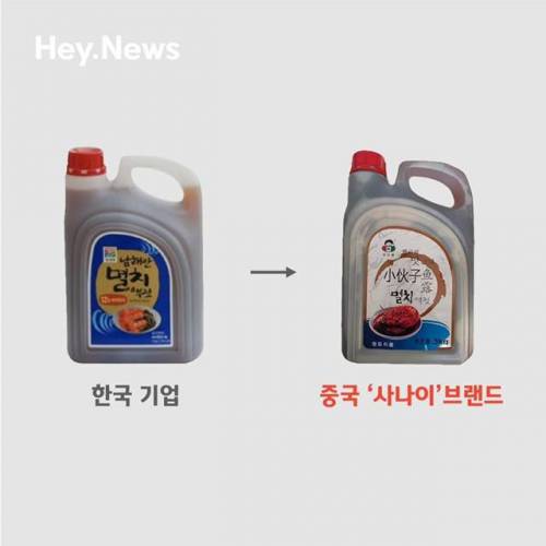 우리나라 제품을 모방한 중국상품들