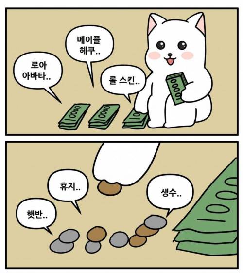 게이머의 한달 생활비.jpg