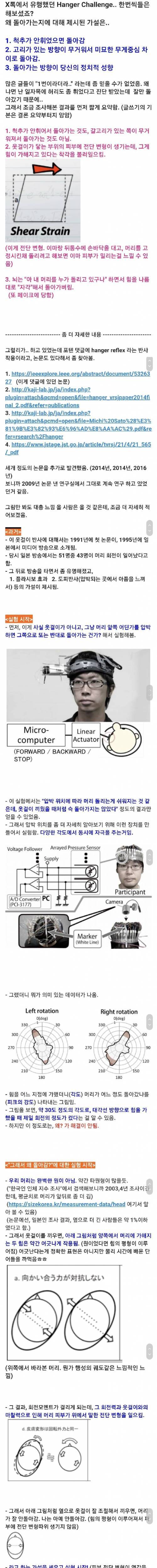 [스압] 옷걸이를 머리에 쓰면 고개가 돌아가는 이유를 알아보자