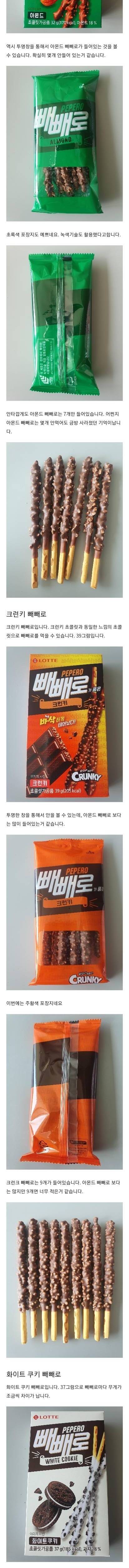 [스압] 충격적인 빼빼로 개수