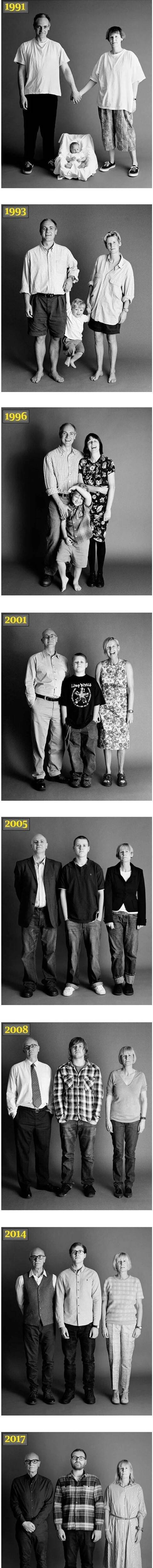 [스압] 30년 동안 찍은 가족사진.jpg