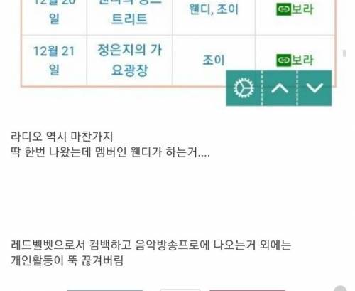 [스압] 개인 스케쥴 다 끊긴 아이린.jpg