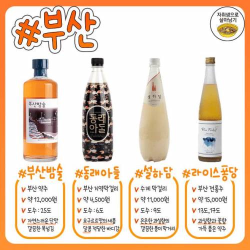 휴가 가면 꼭 마셔봐야 하는 지역별 필수 존맛 술 추천.jpg