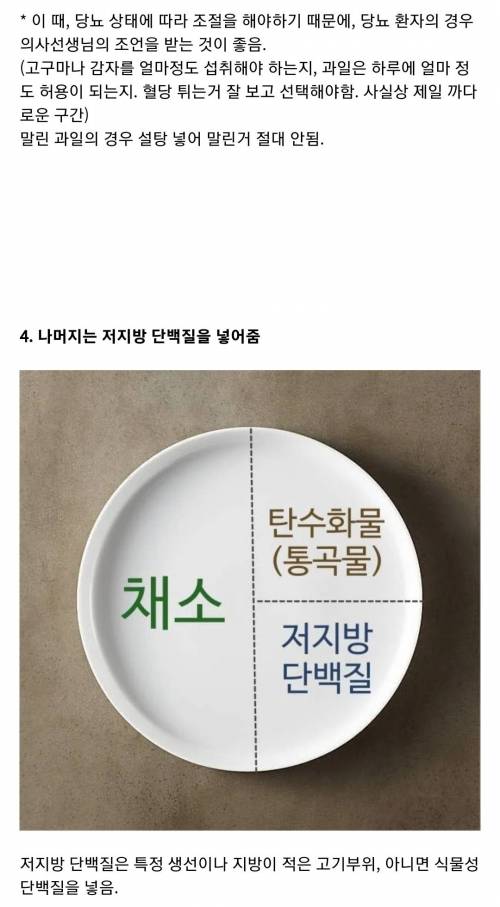 [스압] 외국에서 당뇨예방+당뇨환자들에게 권장하는 원 플레이트