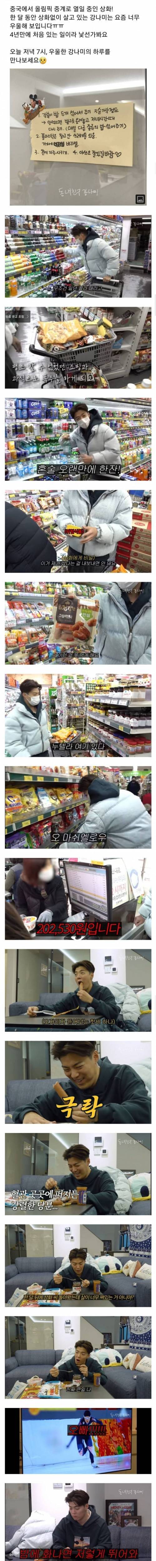 [스압] 올림픽 중계하러 떠난 이상화...혼자 사느라 우울한 강남의 하루