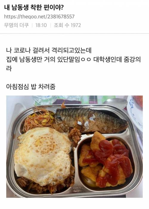 내 남동생 착한 편이야?