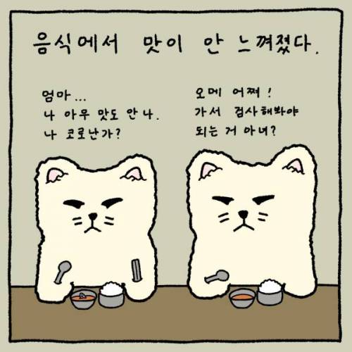 밥을 먹는데 맛이 안 느껴진다?