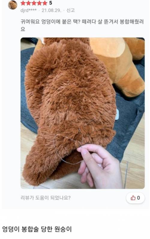 원숭이인형 웃긴리뷰