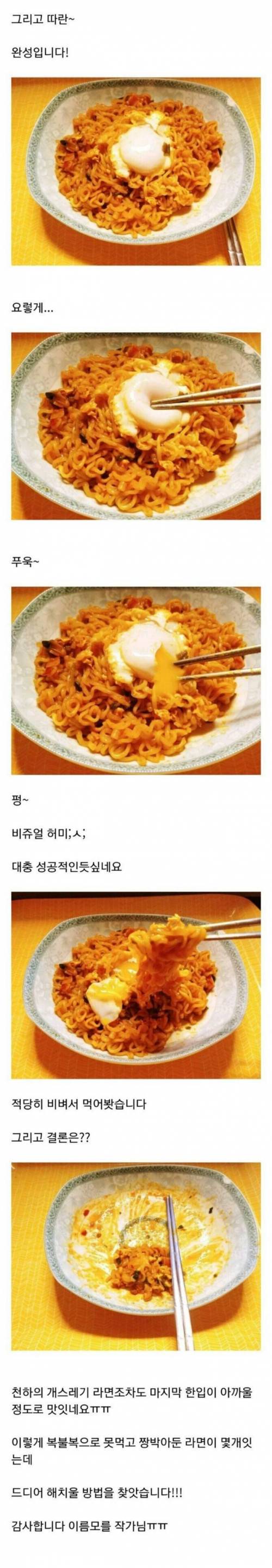 사놓고 맛없어서 안먹는 라면 처리법