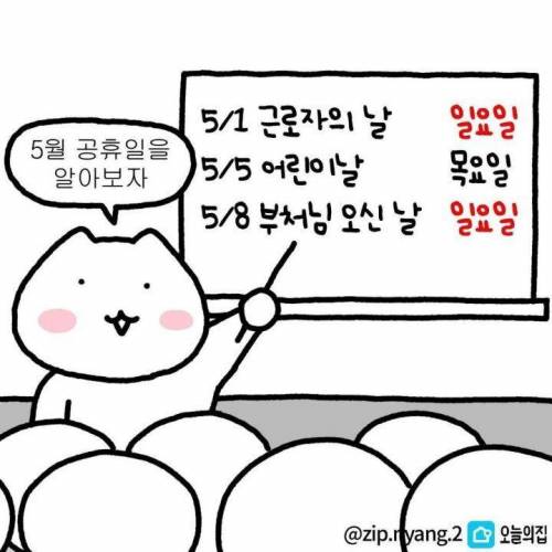 5월 앞둔 직장인 상황