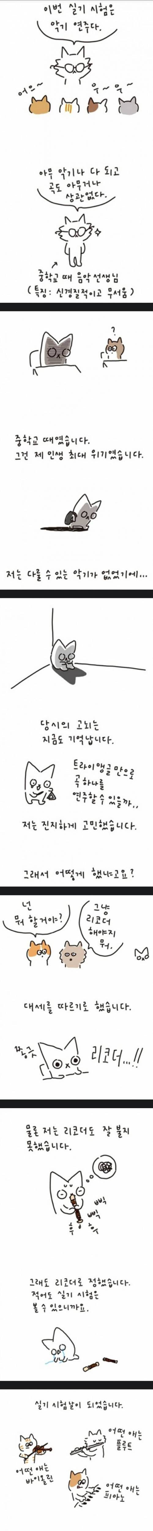 음악실기점수 80점 맞은 학생