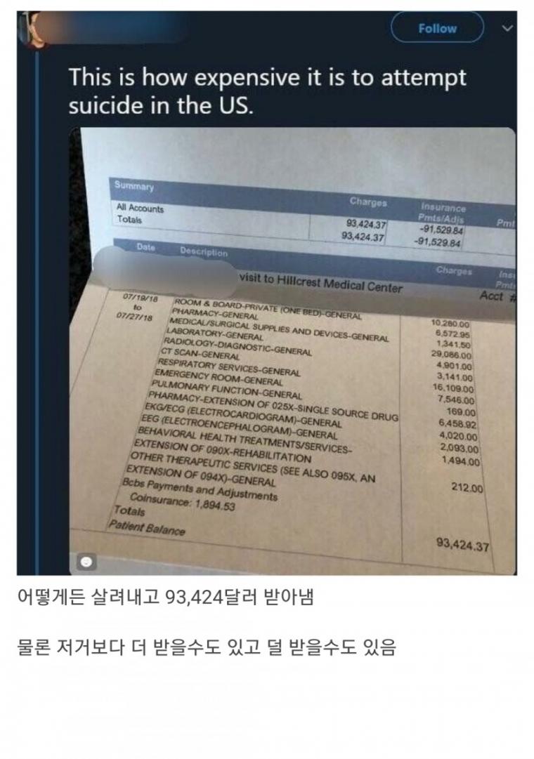 미국에서 자살 시도하다 걸리면 벌어지는 일.jpg