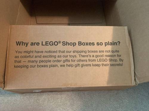 레고 선물박스가 심플한 이유 ㄷㄷ