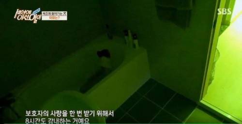집에 올 때 마다 욕조에 있었던 강아지의 속사정.jpg