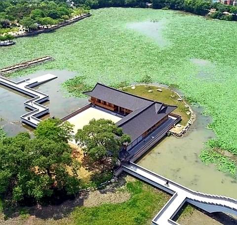 전주 덕진공원 연화정 도서관