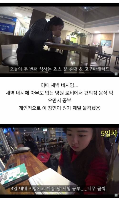 개빡센 시험기간 의대생 브이로그 공부량 수준