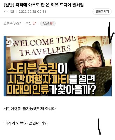 파티에 아무도 안 온 이유 드디어 밝혀짐