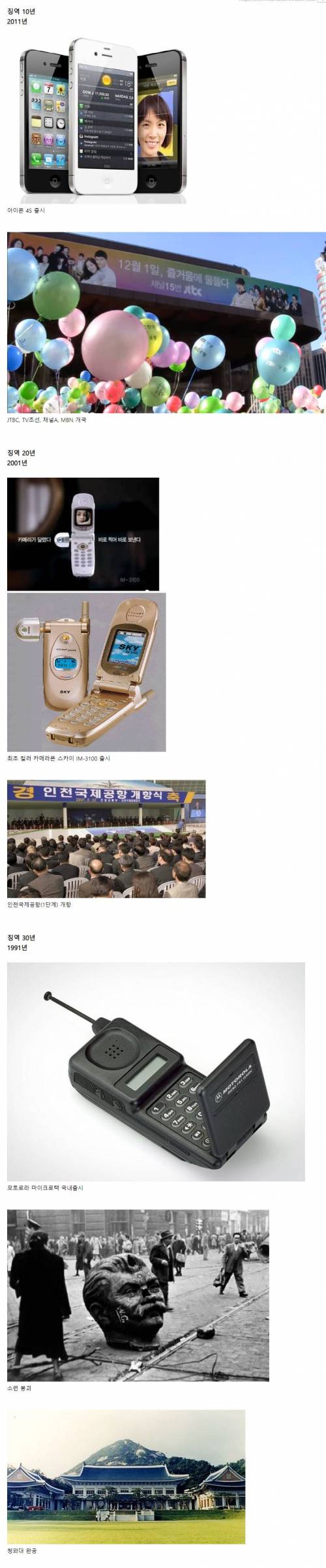 징역 10년, 20년, 30년 체감