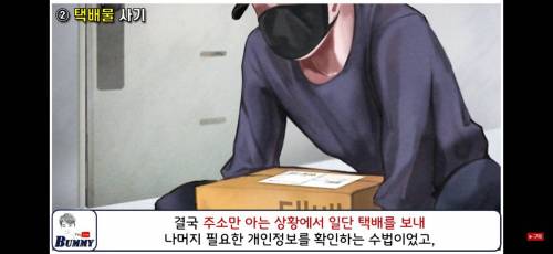 복잡해진 사기수법 조심(우편,오배송택배,백내장 수법)