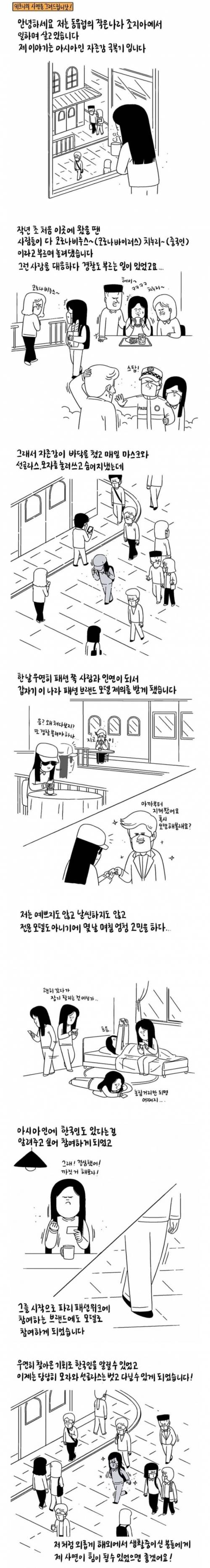 동유럽에서 모델이 된 사연