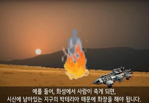 과학자들이 우주에서 시체를 처리하는 방법