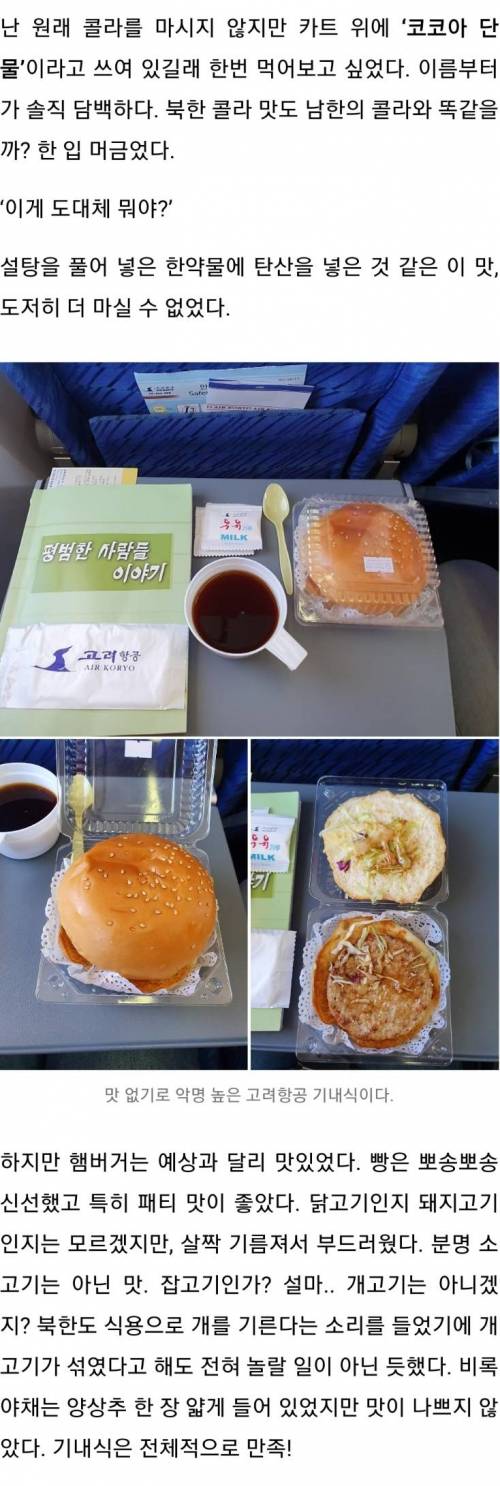각 항공사 클래스별 기내식 모음