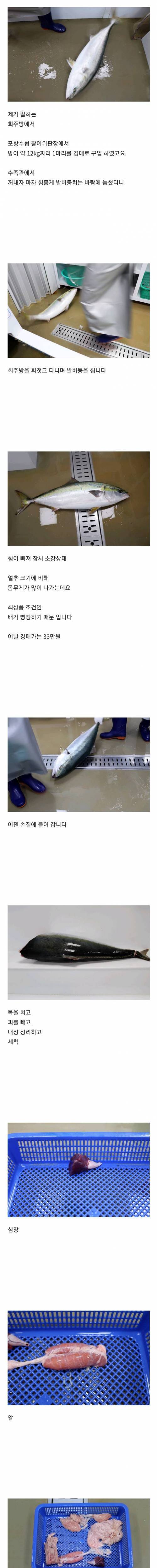 횟집 실장이 평소 먹는 음식 수준