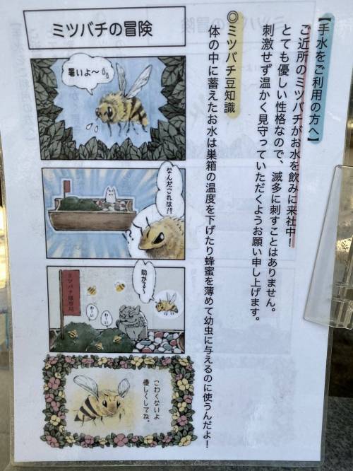 일본의 꿀벌 폭염쉼터