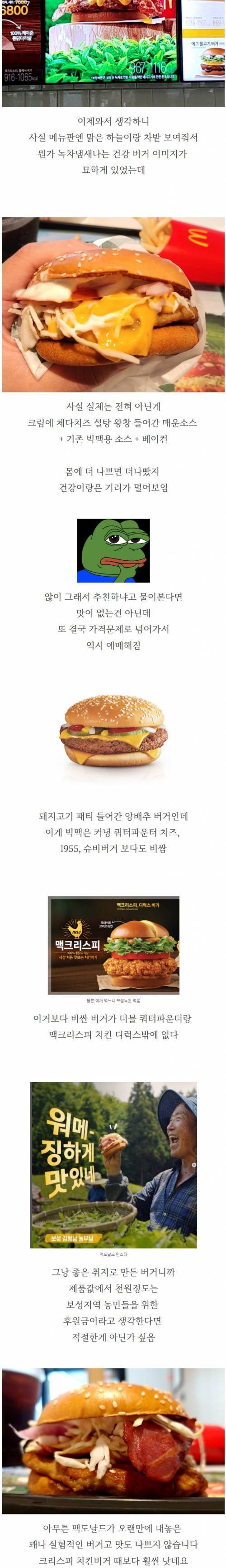 맥날 보성 녹돈버거 후기.jpg