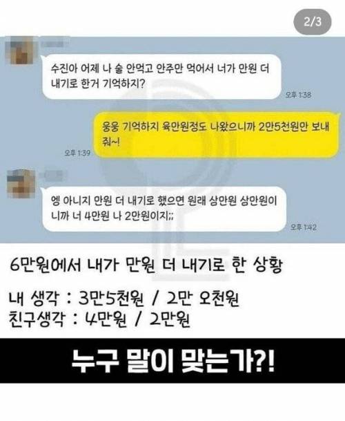 논란의 6만원 술값