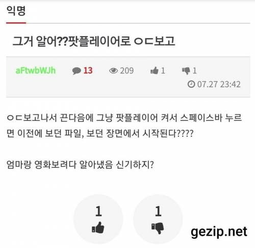 팟플레이어로 야동볼때 꿀팁