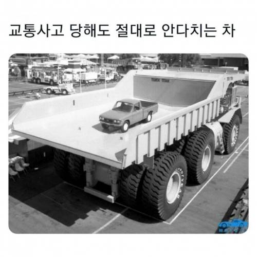  					교통사고 당해도 절대로 안다치는 차