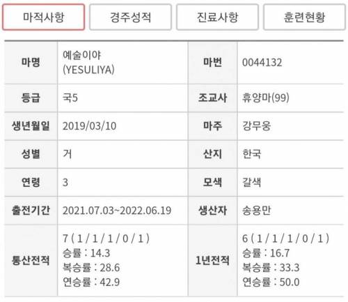 어질어질 한국 경주마 이름들.jpg