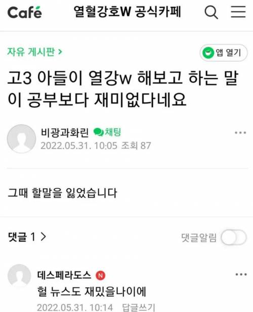 고3 아들이 공부보다 재미없다는 게임.review